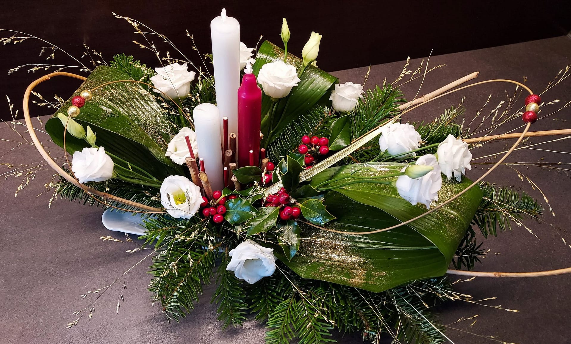 Lire la suite à propos de l’article Art Floral – Composition de Dec 23